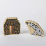 Wooden Three Little Pigs Figures -7pc