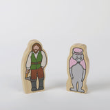 Wooden Red Riding Hood Figures - 4pc