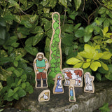 Wooden Jack & the Beanstalk Figures - 7pc