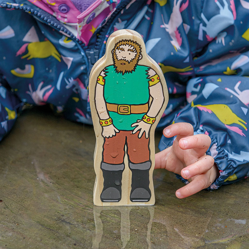 Wooden Jack & the Beanstalk Figures - 7pc