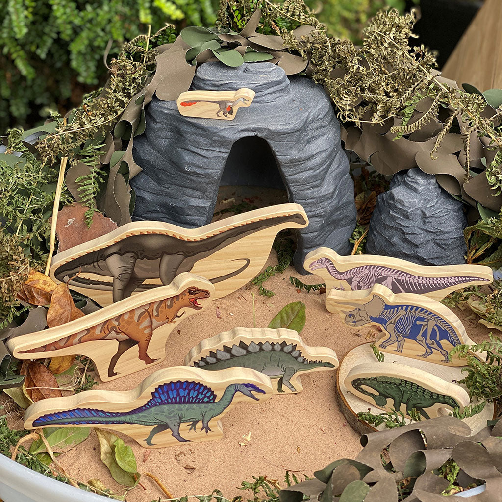 Dinosaur Wooden Characters