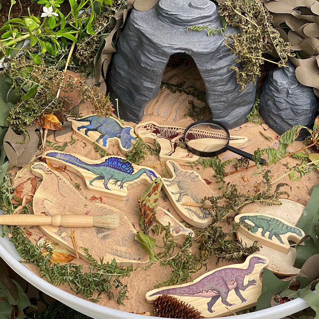 Dinosaur Wooden Characters