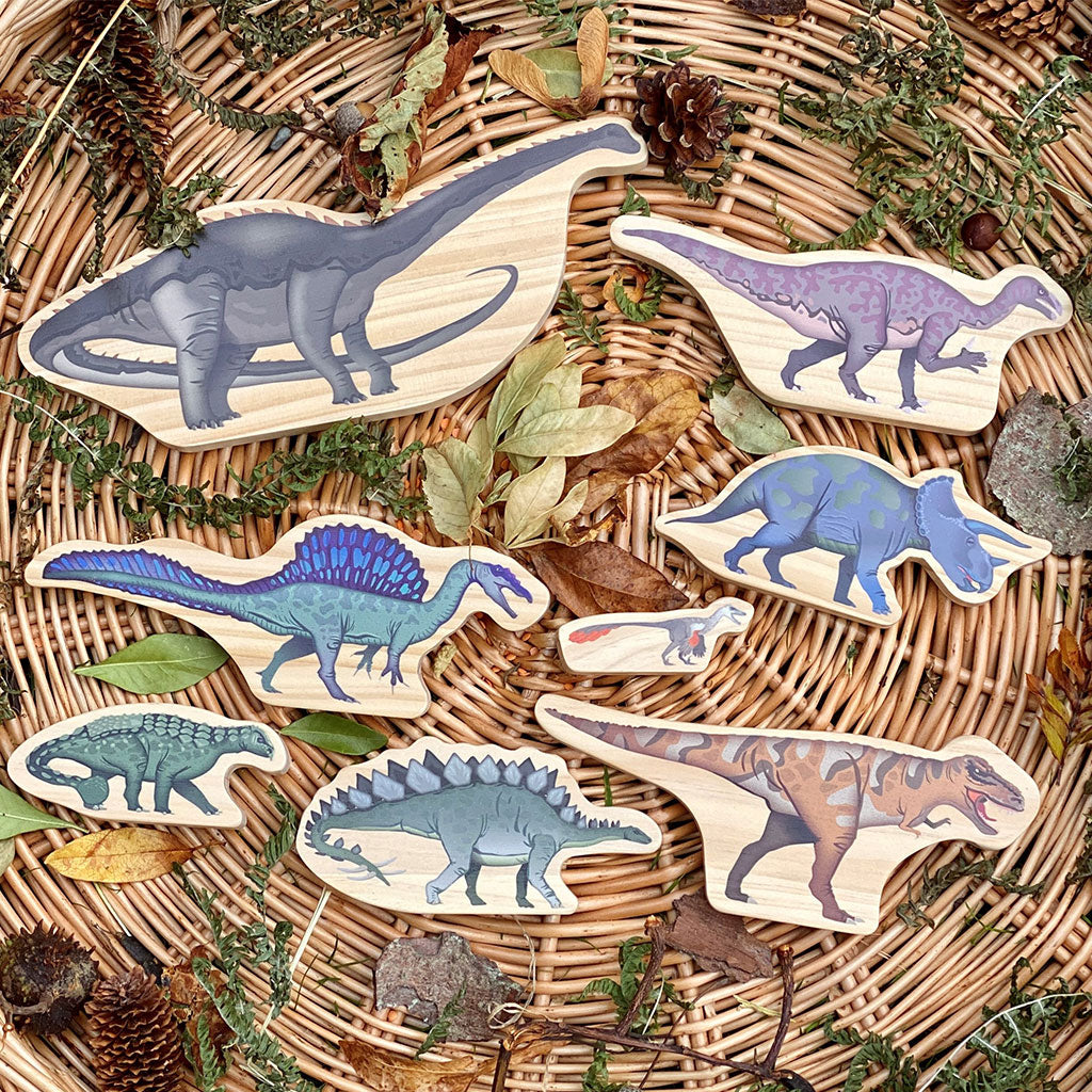 Dinosaur Wooden Characters