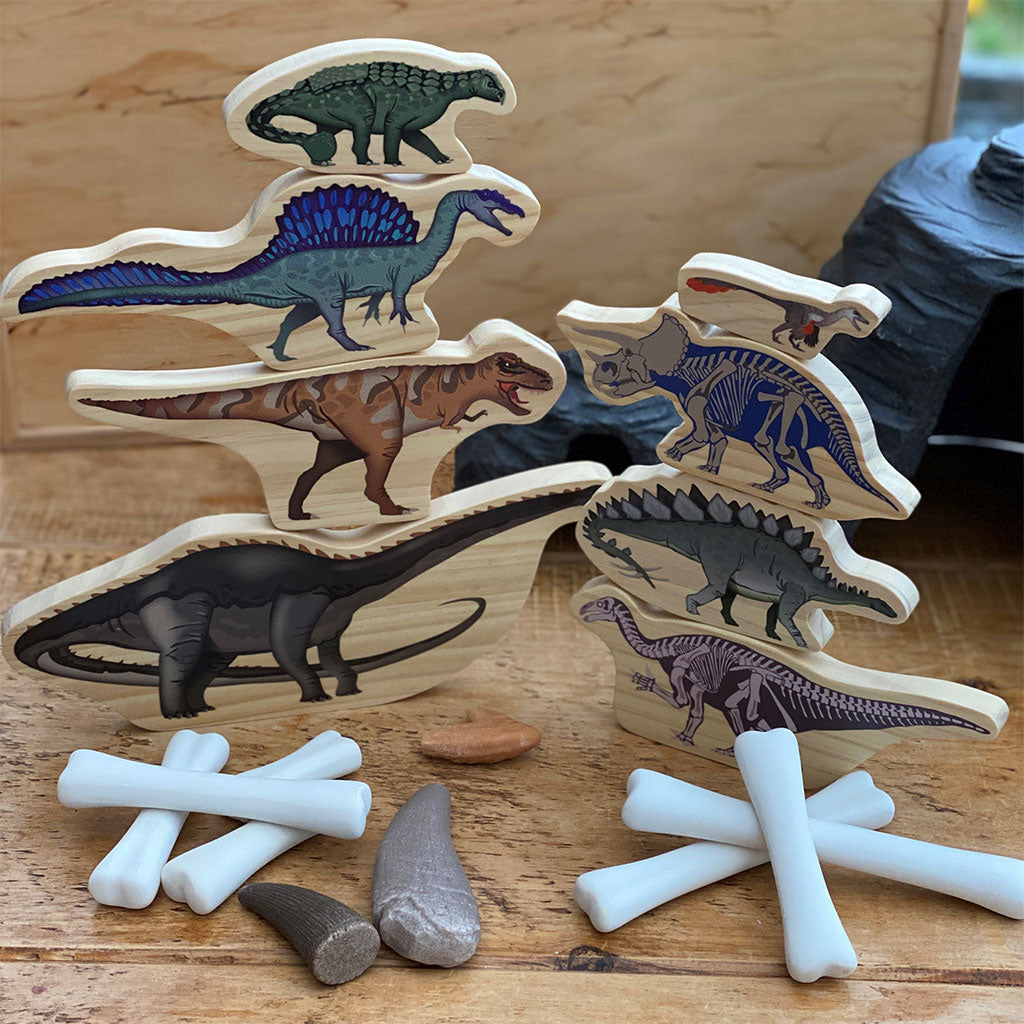 Dinosaur Wooden Characters