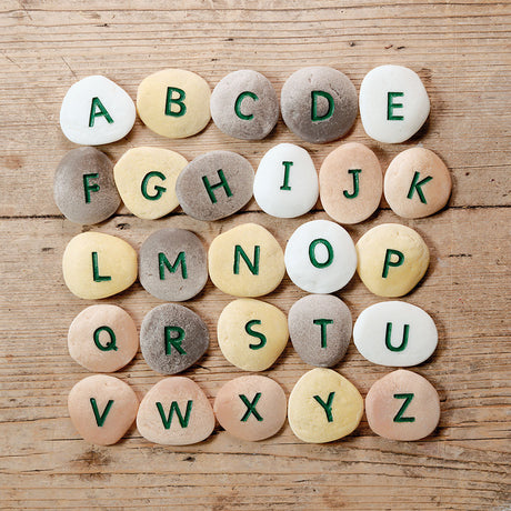 Alphabet Pebbles Uppercase - Educating Kids