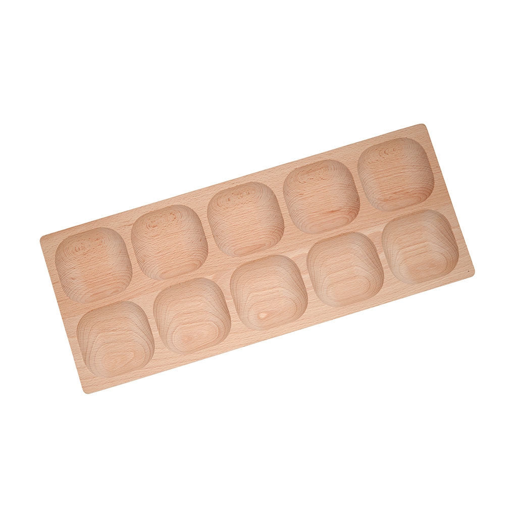 Wooden Ten Frame Tray
