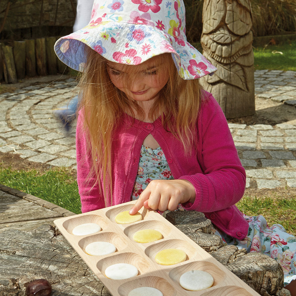 Wooden Ten Frame Tray