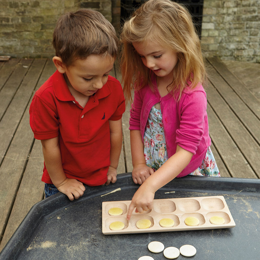 Wooden Ten Frame Tray