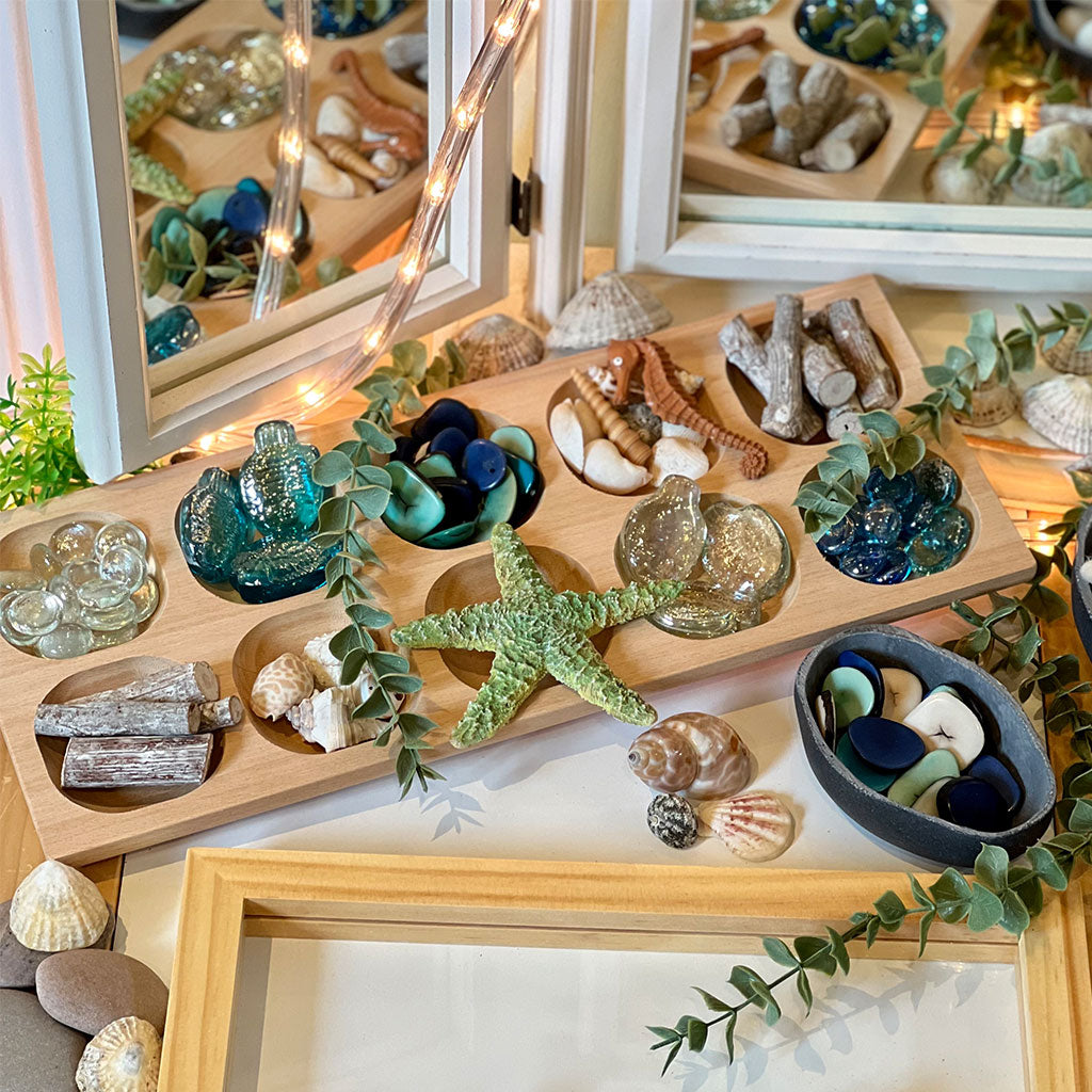 Wooden Ten Frame Tray