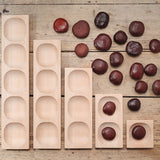 Wooden 1-2-3-4-5 Frame Tray Set
