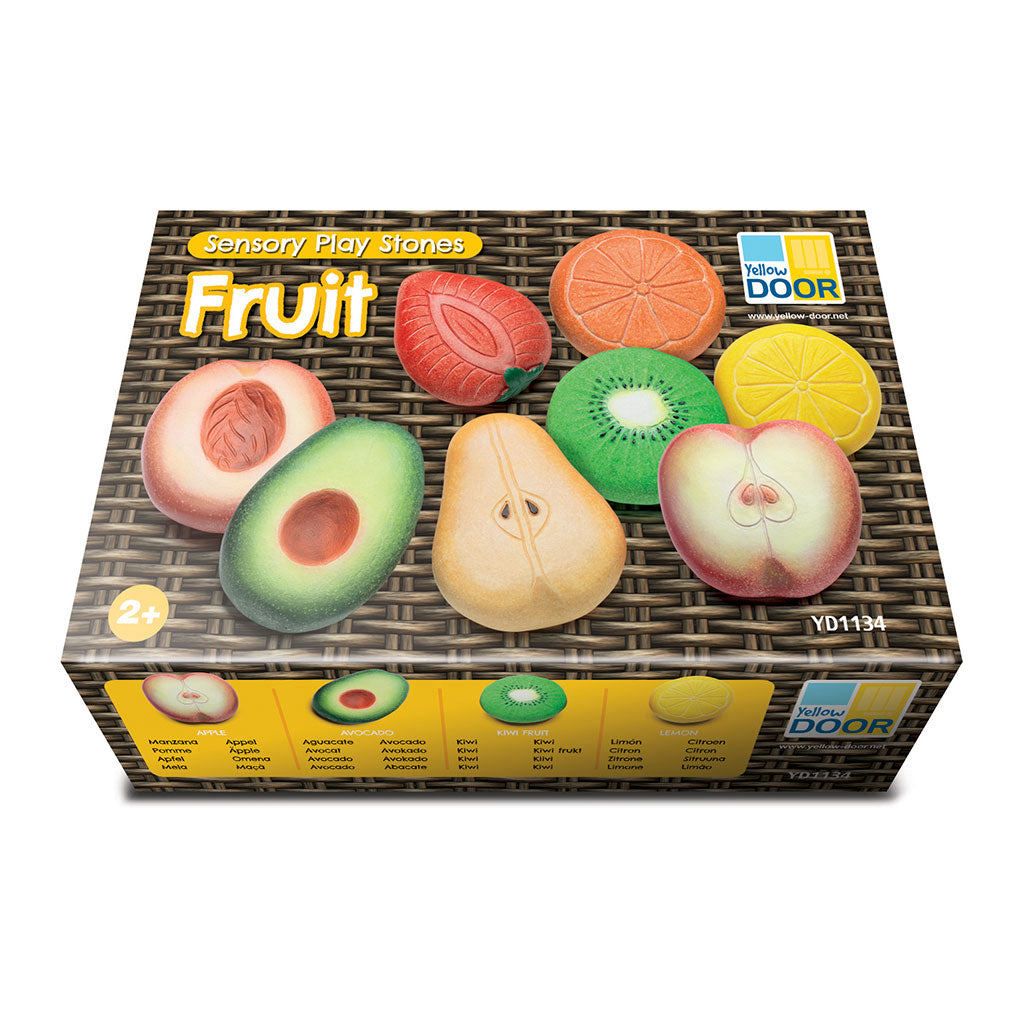 Sensory Play Stones: Fruit - 8pc
