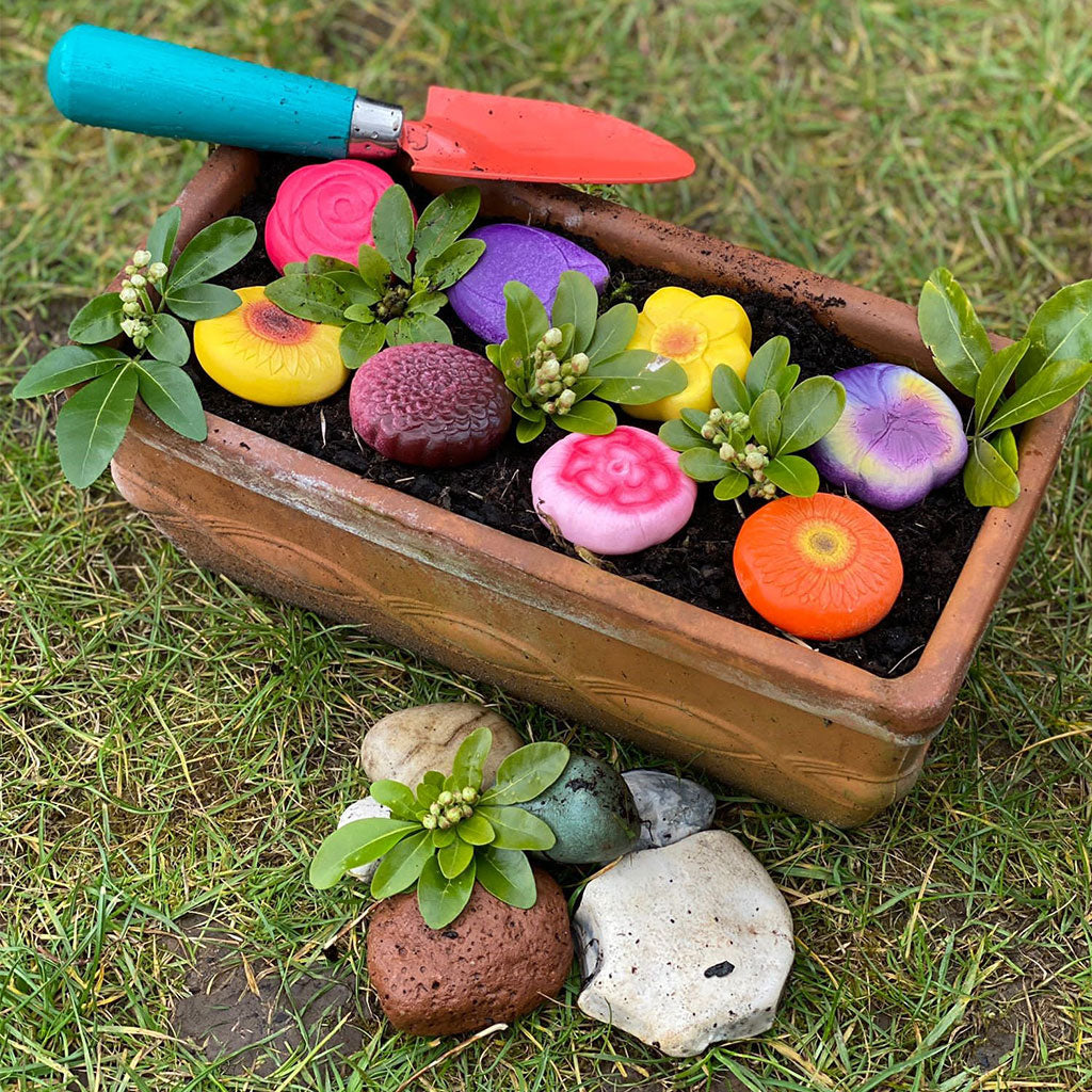 Sensory Play Stones: Flowers - 8pc