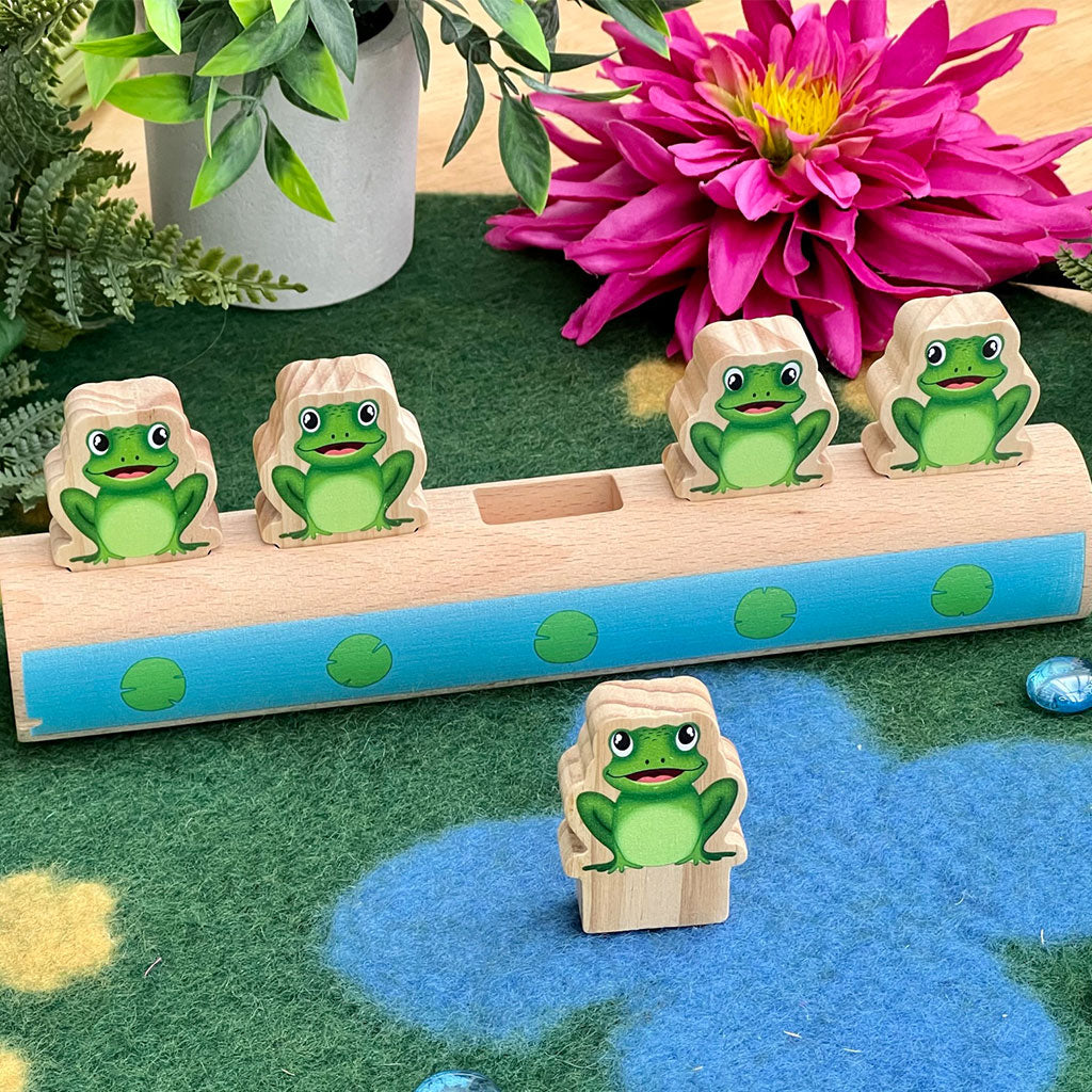 Five Frogs on a Log