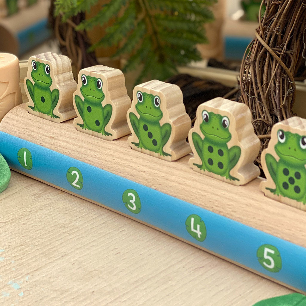Five Frogs on a Log