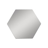 Hexagon Acrylic Mirrors Silver 30cm - 4pc