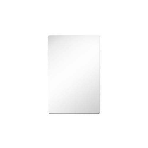 Set 2 Mirror 30x60cm Silver Rectangle Acrylic