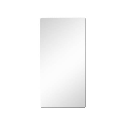 Set 2 Mirror 40x80cm Silver Rectangle Acrylic