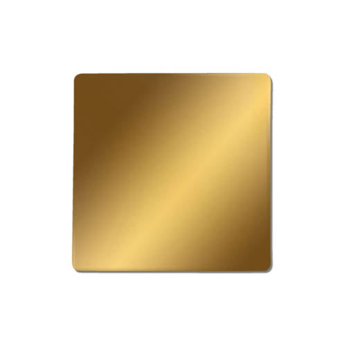 Set 4 Mirrors 30cm - Gold Square Acrylic