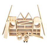 Large Wooden Hollow Blocks - 28pc