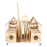 Large Wooden Hollow Blocks - 28pc