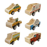 Wooden Vehicle Set - 6pc