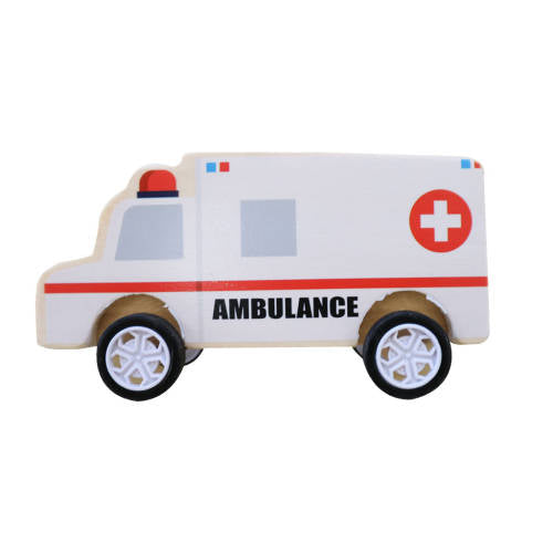 Wooden Vehicle Set - 6pc - Educating Kids