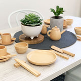 Wooden Tableware - 52pc