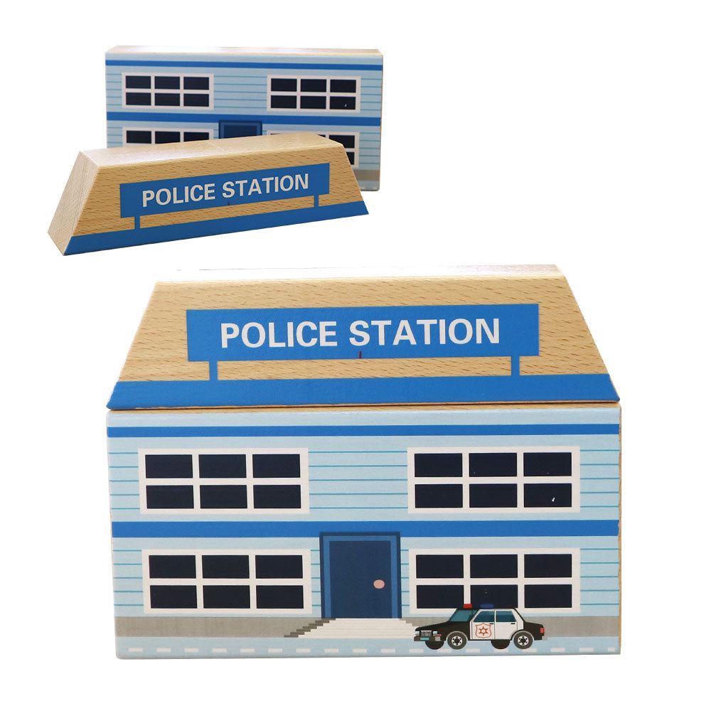 Wooden Building - 6pc