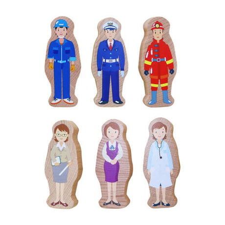 Wooden People - Set of 6 - Educating Kids