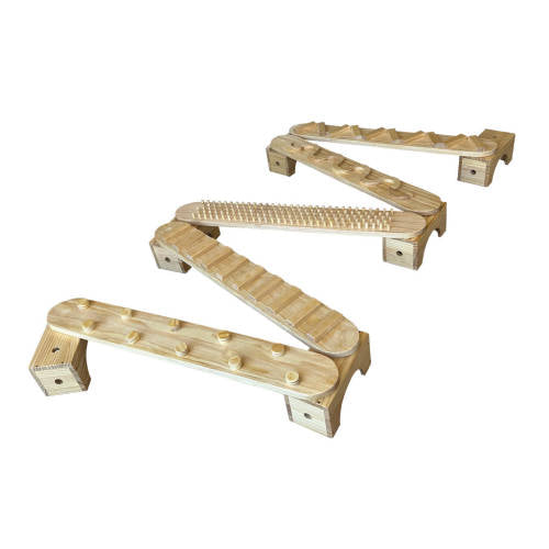 Natural Sensory Balancing Beams - 12pc - Educating Kids