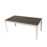 Rectangle Table - Oak Veneer & White - Educating Kids