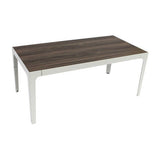 Rect Table Oak Veneer & White Leg - 120x60x50cm - Educating Kids