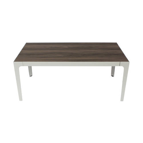 Rect Table Oak Veneer & White Leg - 120x60x50cm - Educating Kids