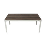 Rect Table Oak Veneer & White Leg - 120x60x50cm - Educating Kids