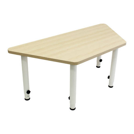 Adj TrapTable Beech Veneer White Leg - 120x60cm - Educating Kids