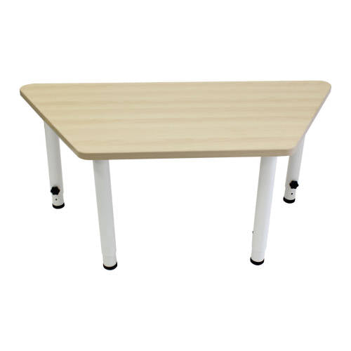 Adj TrapTable Beech Veneer White Leg - 120x60cm - Educating Kids
