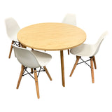 Round Table - Bamboo Veneer 80cmD x 50cmH