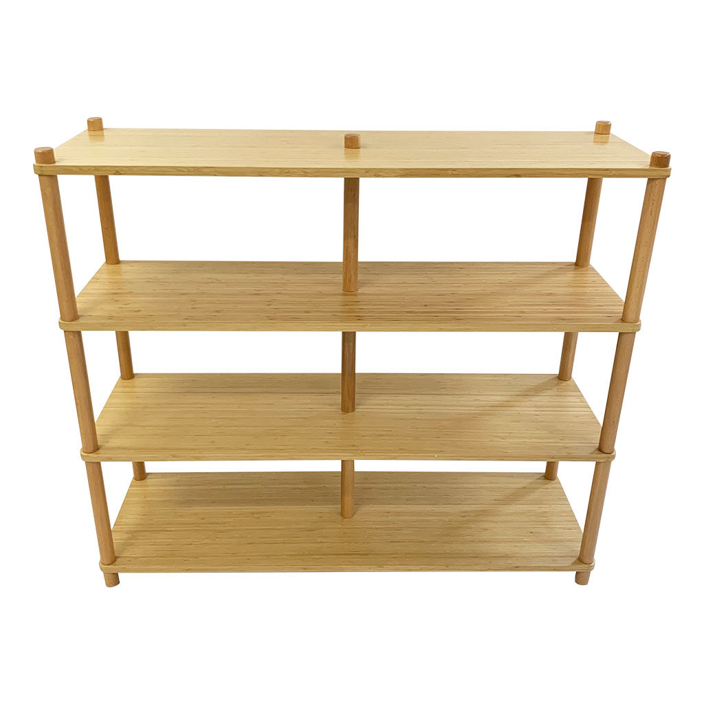 Open 4 Shelf Unit - Bamboo Veneer