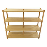 Open 4 Shelf Unit - Bamboo Veneer