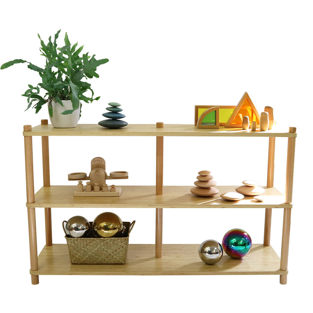 Open 3 Shelf Unit - Bamboo Veneer