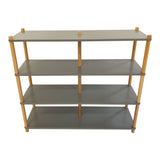 Open 4 Shelf Unit - Grey