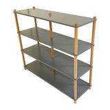 Open 4 Shelf Unit - Grey