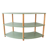 Curved Open 3 Shelf - Gum Leaf