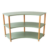 Curved Open 3 Shelf - Gum Leaf