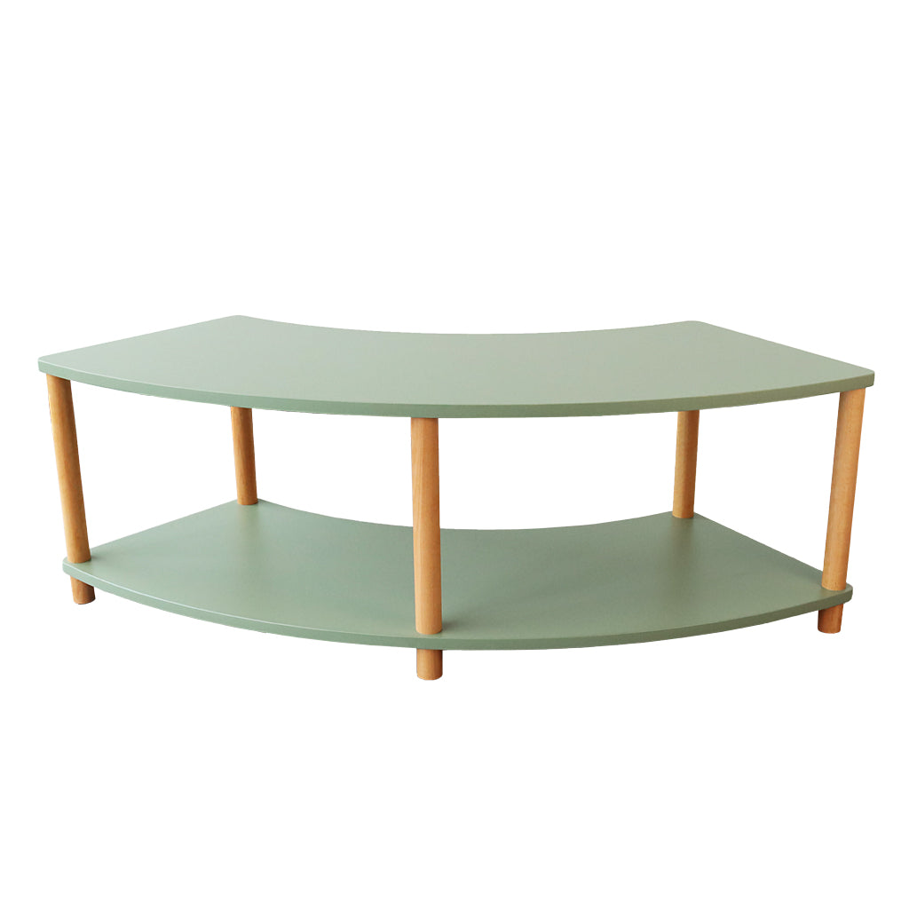 Curved Open 2 Shelf - Gum Leaf