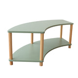 Curved Open 2 Shelf - Gum Leaf