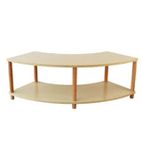 Curved Open 2 Shelf - Bamboo Veneer