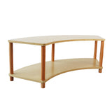Curved Open 2 Shelf - Bamboo Veneer