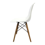 Adult Eames Chair White & Beech Legs - Set of 4 - Educating Kids