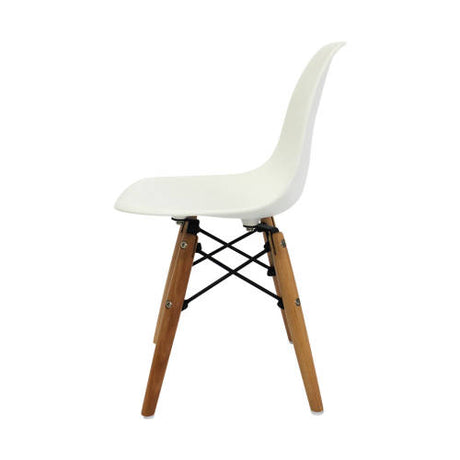 Child Eames Chair White & Beech Legs - Set of 4 - Educating Kids